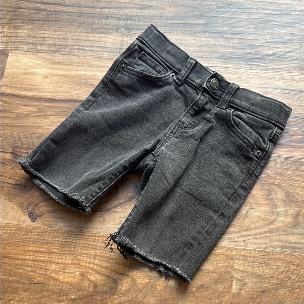 Black Denim Cutoff Shorts